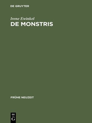 cover image of De monstris